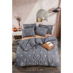 Tabu Home Ranforce Çarşafı Lastikli Çift Kişilik Nevresim takımı - 200 x 220 cm - Antrasit