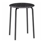 Tabure, Siyah IKEA Genişlik 40Cm Siyah Renk Yuvarlak Tabure