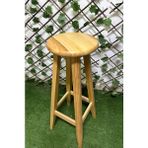 Taburecity -Naturel Ahşap Bar Taburesi-Gürgen Tabure-Masif Tabure( 80 cm )1 adet