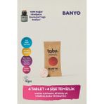 Taby Doğal Kaynaklı Bitkisel ve Mineral Bazlı Banyo Temizleyici Tablet - 4 Tablet - Kireç Sökücü - 1 Adet