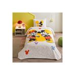 Taç 000000001000049936 Taç Lisanslı Disney Minnie&Mickey Botanictek Kişilik Pamuk Pike Takımı,160 x 230 Çok Renkli