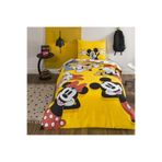 Taç 000000001000050011 Taç Lisanslı Disney Mickey & Friends Tek Kişilik Pamuk Nevresim Takımı,120 x 200 Çok Renkli
