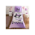 Taç 000000001000050531 Taç Lisanslı Kuromi Tek Kişilik Pamuk Nevresim Takımı,160 x 220 Çok Renkli