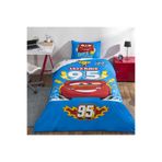 Taç 1000050001 Lisanslı Disney Cars Let' S Race Tek Kişilik Pamuk Nevresim Takımı,160 x 220 Çok Renkli