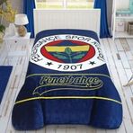 Taç 160x220 Fenerbahçe Striped Taraftar Lisanslı Tek Kişilik Battaniye