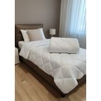 Taç 2 Adet Tek Kişilik Mikrofiber Yorgan - 155 x 215 cm - Beyaz