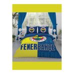 Taç 3204-32 Lisanslı Nevresim Takımı Fenerbahçe Parçalı Logo Çift Kişilik,200 x 220 Sarı - Lacivert