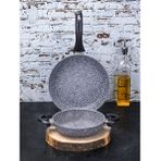Taç 3539 Gri 2'li 20-26cm Ultra Granit Tava Seti