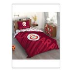 Taç 3607-221 Lisanslı Nevresim Takımı Galatasaray Kırmızı Logo Tek Kişilik,160 x 220 Kırmızı