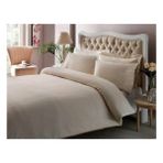 Taç 60117190 Premium Basic Stripe Çif Kişilik Krem Nevresim Takımı
