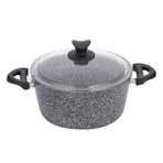 Taç Aksu Ultra 24 cm Gri Granit Derin Tencere