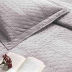 Taç Alvin Düz%100 Polyester Yatak Örtüsü Seti, Gri, Tek Kişilik