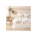 Taç Amariel Lila King Size Baskılı Pike Takımı 180X200 Çarşaflı