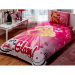 Taç Barbie Glam Tek Kişilik Nevresim Takımı