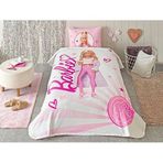 TAÇ Barbie Light Standart Pamuk Nevresim Takımı, Pembe, Tek Kişilik