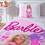 Taç Barbie Pink Power Lisanslı Karakter Baskılı%100 Pamuk Nevresim Takımı, Çok Renkli, Tek Kişilik (Nevresim: 160x220 cm/Lastikli Çarşaf: 100x200 cm / 1 Adet Yastık Kılıfı: 50x70 cm)