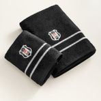 Taç Beşiktaş Lisanslı Arma 2'li Havlu Seti - Siyah - 70 x 140 cm - 50 x 90 cm