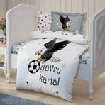 Taç Beşiktaş Lisanslı Yavru Kartal Baskılı%100 Pamuk Bebek Nevresim Takımı, Çok Renkli, Bebek (Nevresim: 100x150 cm/Çarşaf: 120x180 cm/Yastık Kılıfı: 35x45 cm)
