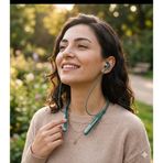 Taç Bluetooth Kulaklık Yüksek Şarj gücü ile 130 Saat Bekleme Süresi 10 Metre Çekiş Menzilli Dışarıdan Gelen Sesleri Filtreleyen Kulak İçi Tasarım aktif ENC görüşme memnuniyet garantili (DERİN YEŞİL)