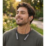 Taç Bluetooth Kulaklık Yüksek Şarj gücü ile 130 Saat Bekleme Süresi 10 Metre Çekiş Menzilli Dışarıdan Gelen Sesleri Filtreleyen Kulak İçi Tasarım aktif ENC görüşme memnuniyet garantili (SİYAH)