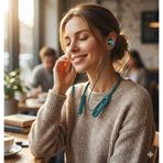 Taç Bluetooth Kulaklık Yüksek ŞarjI ile 150 Saat Bekleme Süresi 10 Metre Çekiş Menzilİ Dışarıdan Gelen Sesleri Filtreleyen Kulak İçi Tasarım aktif ENC görüşme memnuniyet garantili 097 (DERİN YEŞİL)