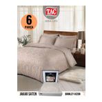 Taç BRINLEY VIZON Elegance jakar Saten Cift kişilik Nevresim Takımı