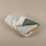 Taç Butik Kapadokya Pamuklu Çift Kişilik Battaniye Haki Sarı - 200 x 220 cm