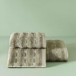 Taç Butik Patagonya Pamuk Banyo Havlusu Taş 70x140