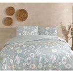Taç Carla Mint 200 x 220 cm Ranforce Çift Kişilik Nevresim Takımı