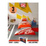 Taç CARS LIGHTNING Disney Tek kişili Nevresim Takımı