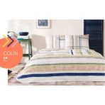 Taç Çift Kişilik Pike Takımı Colin Mavi - 200 X 230