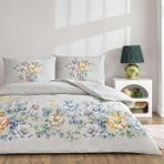 Taç Çift Kişilik Ranforce Nevresim Takımı Fiora Gri - Çok Renkli - 100 x 100 cm
