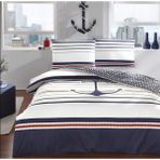 Taç Çift Kişilik Ranforce Nevresim Takımı Harbor Lacivert - Renkli - 200 x 220 cm