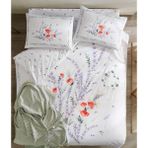 Taç Çift Kişilik Ranforce Sunshine Throw Battaniyeli Kahve Fincanı Hediyeli Nevresim Takımı - Açık Yeşil - 200 x 220 cm