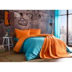Taç Colorful Oranj Tek Kişilik Nevresim Takımı