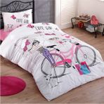 Taç Cute Girl Tek Kişilik Nevresim Takımı - Beyaz - 155 x 215 cm