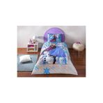 Taç DİSNEY 2025 Tek Kişilik Lisanslı Nevresim Takımı Disney Frozen Winter,100 x 200 Mavi
