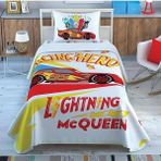 Taç Disney Cars Kachow Tek Kişilik Lisanslı Pike Takımı - Beyaz
