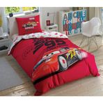 Taç Disney Cars Speed Frenzy Lisanslı Karakter Baskılı%100 Pamuk Nevresim Takımı, Çok Renkli, Tek Kişilik (Nevresim: 160x220 cm/Lastikli Çarşaf: 100x200 cm/Yastık Kılıfı: 50x70 cm)