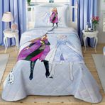 Taç Disney Frozen 2 Together Lisanslı Karakter Baskılı%100 Pamuk Yatak Örtüsü Seti, Çok Renkli, Tek Kişilik (Yatak Örtüsü: 160x230 cm/Yastık Kılıfı: 50x70)