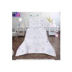 Taç Disney Frozen Snow Flower Lisanslı Jakar Yatak Örtüsü