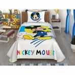 Taç Disney Mickey Colour %100 Pamuk Lisanslı 100x200 cm Tek Kişilik Pike Takımı