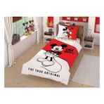 Taç Disney Mickey Lisanslı Nevresim Takımı - 160 x 220 cm - Kırmızı - Beyaz