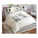 Taç Disney Minnie Mickey Glitter Çift Kişilik Nevresim Takımı