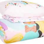 Taç Disney Princess Rainbow Karakter Baskılı%100 Pamuk Nevresim Takımı, Çok Renkli, Tek Kişilik (Nevresim: 160x220 cm/Lastikli Çarşaf: 100x200 cm / 1 Adet Yastık Kılıfı: 50x70 cm)