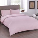 Taç Düz Renk Basic Pembe Tek Kişilik Nevresim Takımı