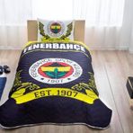 Taç Fenerbahçe Logo Tek Kişilik Yatak Örtüsü Takımı