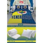 Taç Fenerbahçe Parçalı Logo Çift Kişilik 7 Parça Yatak Seti - Nevresim Takımı + Yorgan + 2'li Yastık Sarı