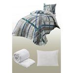 Taç Fisher Tek Kişilik Complete Set 4 Mevsim Kullanıma Uygun Set - 5 Parça Uyku Seti Çok Renkli