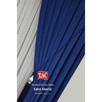 Taç Fon Perde 1x3 Sık Pile Narden Soft Saks Mavi 2 Adet Kırlent Kılıfı + 2 Adet Bağlama Kuşağı Hediye